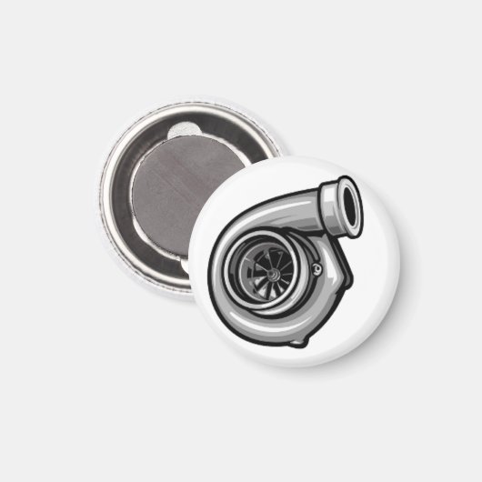 Turbocompressor afbeelding magneet (Voorkant / Achterkant)