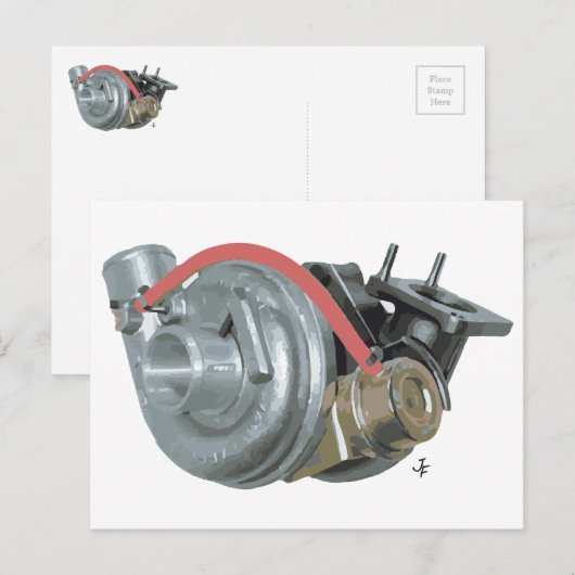 Turbocompressor Briefkaart (Voorkant / Achterkant)