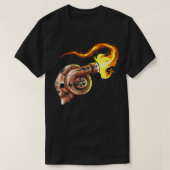 Turbocompressor met Fire Turbo Boost-tuner T-shirt (Design voorkant)
