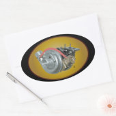 Turbocompressor Ovale Sticker (Envelop)