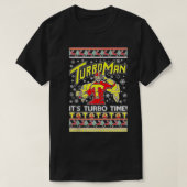 TurboMan is zijn turbo tijd lelijk T-shirt (Design voorkant)