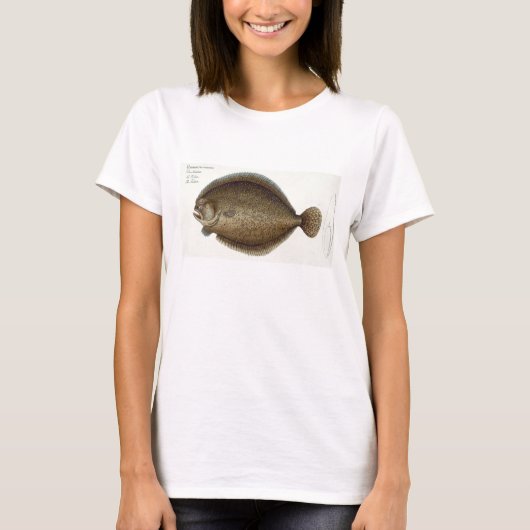Turbot (Pleuronectes Maximus) bord XLIX uit 'Ich' T-shirt (Voorkant)