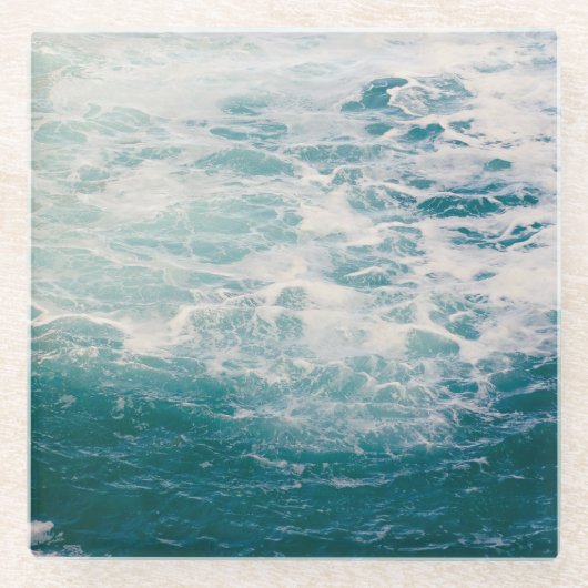 Turbulent Blue Waters Onderzetter (Voorkant)