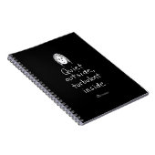 Turbulent Inside Black-laptop Notitieboek (Rechterzijde)