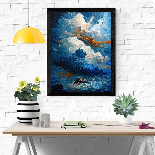 turbulente lucht poster