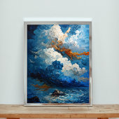 turbulente lucht poster