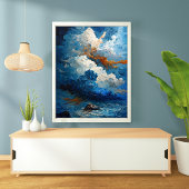 turbulente lucht poster