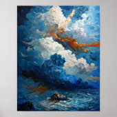 turbulente lucht poster (Voorkant)