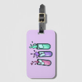 Turbulente Reageerbuizen Bagagelabel (Voorkant (verticaal))