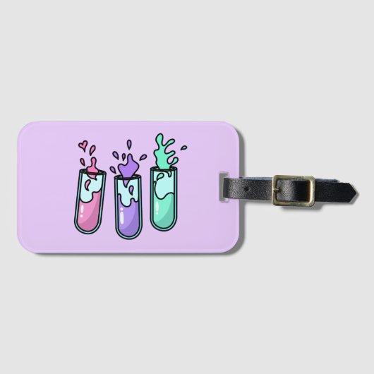 Turbulente Reageerbuizen Bagagelabel (Voorkant (horizontaal))