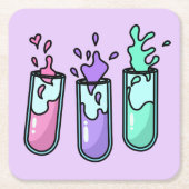 Turbulente reageerbuizen kartonnen onderzetters (Voorkant)