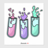 Turbulente Reageerbuizen Sticker (Vel)