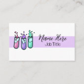 Turbulente reageerbuizen visitekaartje (Voorkant)