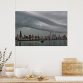 turbulente skies over Chicago Poster (Keuken)