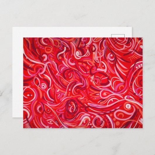 Turbulente stroom briefkaart (Voorkant / Achterkant)