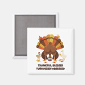 TURDUCKEN BEZETEN Grappige Thanksgiving Magneet (Voorkant / Achterkant)