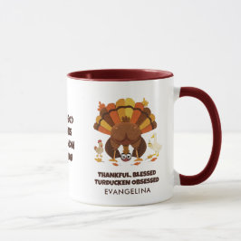 TURDUCKEN BEZETEN Grappige Thanksgiving Mok