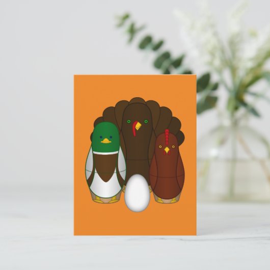 Turducken Briefkaart (Staand voorkant)