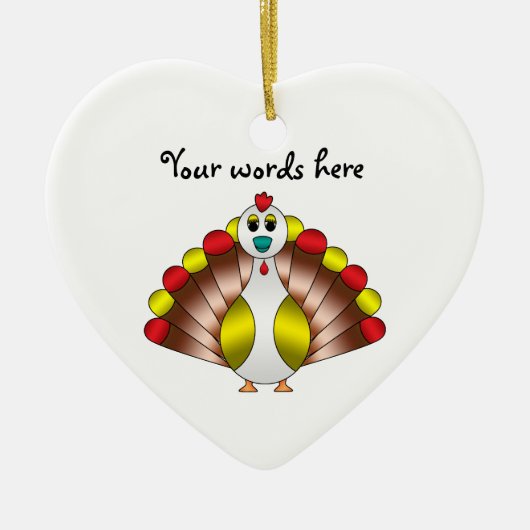 Turducken Keramisch Ornament (Voorkant)
