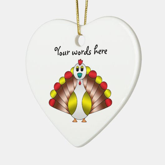 Turducken Keramisch Ornament (Links)