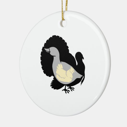 Turducken Keramisch Ornament (Links)