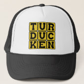 Turducken, kippen in een eend in een Turkije Trucker Pet (Voorkant)