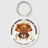 TURDUCKEN OBSESSED Funny Thanksgiving Sleutelhanger (Voorkant)