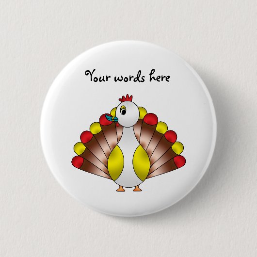 Turducken Ronde Button 5,7 Cm (Voorkant)