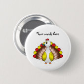 Turducken Ronde Button 5,7 Cm (Voorkant /achterkant)