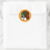 Turducken - ronde sticker (Tas)