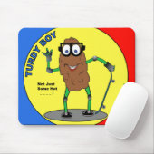Turdy Boy Stand - Rood en Blauw Mousepad - Schoon Muismat (Met muis)