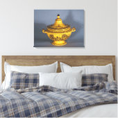 Tureen met zwart afdrukontwerp, c.1820 canvas afdruk (Insitu (Slaapkamer))