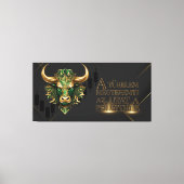 Türelem | Motiváció | stierenmarkt Canvas Afdruk (Voorkant)