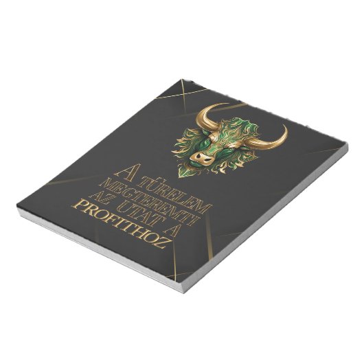 Türelem | Motiváció | stierenmarkt Notitieblok (Linkerzijde)