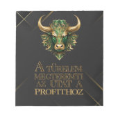 Türelem | Motiváció | stierenmarkt Notitieblok (Voorkant)