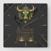 Türelem | Motiváció | stierenmarkt Vierkante Klok (Voorkant)