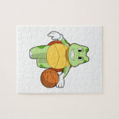 Turf als Basketball-speler met Basketball.PNG Legpuzzel (Horizontaal)