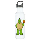 Turf als Basketballspeler met Basketball Waterfles (Voorkant)