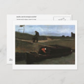 Turf Boat met twee figuren, Vincent Van Gogh Briefkaart (Voorkant / Achterkant)