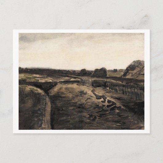 Turf Bog, Vincent van Gogh Fine Art Briefkaart (Voorkant)