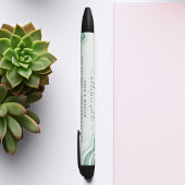 Turf En Goud Glitter Agate Geode Zakelijk Zwarte Inkt Pen