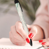 Turf En Gouden Glitter Agate Geode Zakelijk Zwarte Inkt Pen