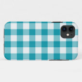 Turf en wit geruit gingham patroon Case-Mate iPhone case (Achterkant (horizontaal))