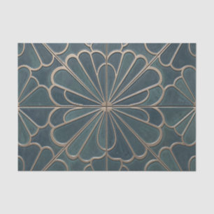 Turf Goud Waaiers Patroon Art Deco Geometrisch Tissuepapier