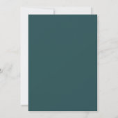 Turf Groen Elegante Botanische Bruiloft Kaart (Achterkant)