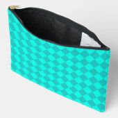 Turf Groen Geruite Diamant Patroon Groot Etui (Open)