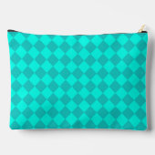 Turf Groen Geruite Diamant Patroon Groot Etui (Achterkant)