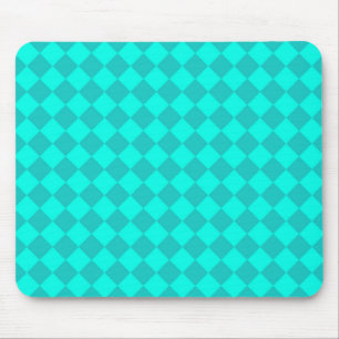 Turf Groen Geruite Diamant Patroon Muismat