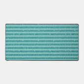Turf Groen Glitter Stijl Horizontale Strepen Bureaumat (Voorkant)