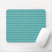 Turf Groen Glitter Stijl Horizontale Strepen Muismat (Met muis)